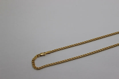 Genuine 9ct Solid Yellow Gold 25cm Kerb Curb Anklet Belcher