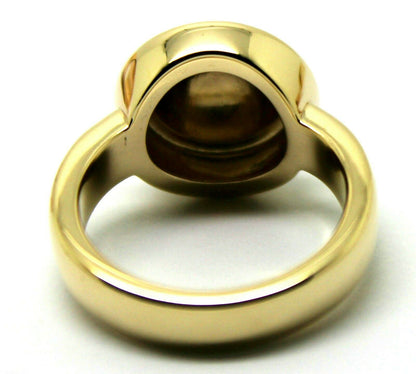 Size N1/2 Genuine Solid 9ct Yellow Gold Heavy Half Ball Ring