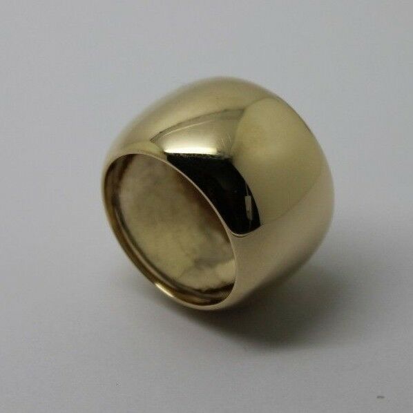 Size R1/2 Genuine Huge 9ct 9k Yellow, Rose or White Gold Solid 15mm Extra Wide Barrel Band Ring