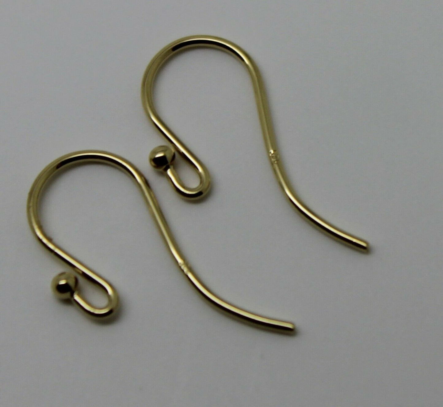 Sgp Gold Plated Yellow or Rose gold Sterling Silver Shepherd Hooks For Earrings