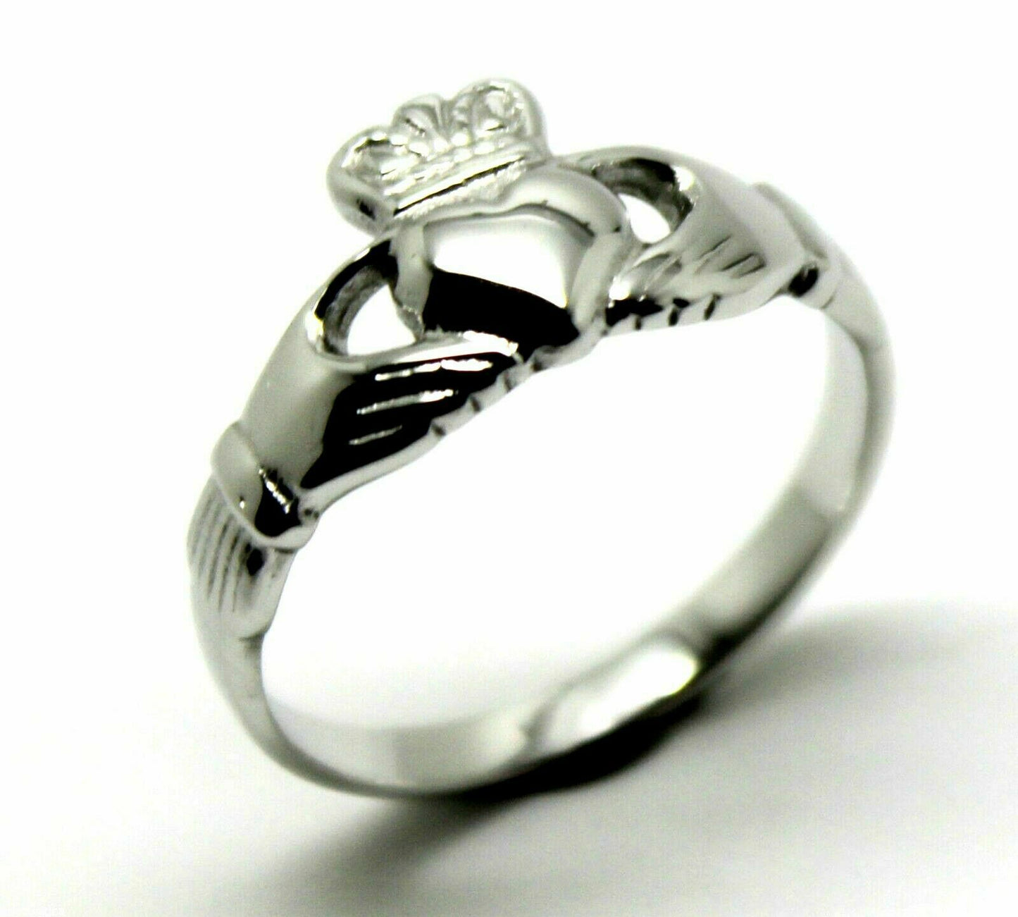 Genuine Sterling Silver 925 Irish Claddagh Ring - Choose your size