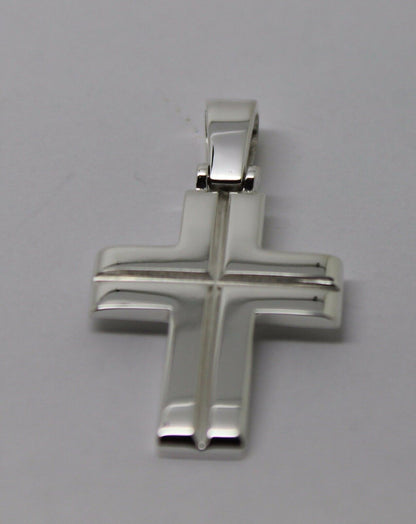 Kaedesigns, Genuine Solid New Sterling Silver Large Plain Cross Pendant