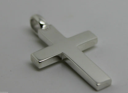 Kaedesigns Full Solid New Sterling Silver 925 Plain Cross Pendant