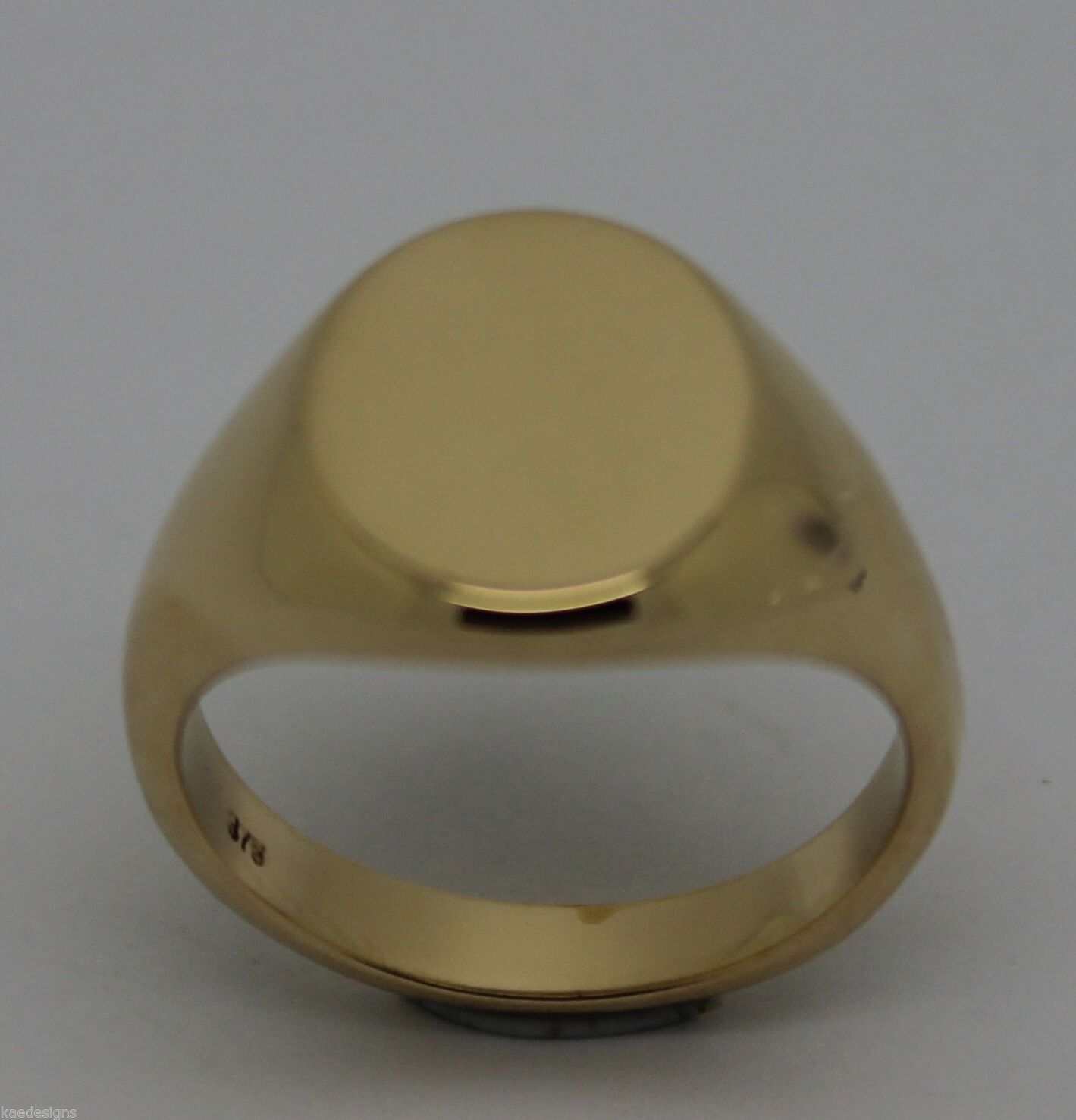 Heavy Solid 9ct White Or Rose Or Yellow Gold Oval Signet Ring Size M,N Or O