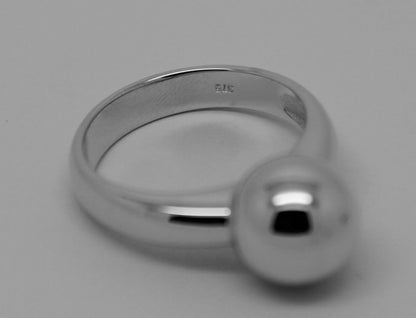 Size M Kaedesigns New  Solid Genuine Sterling Silver 925 10mm Full Ball Ring