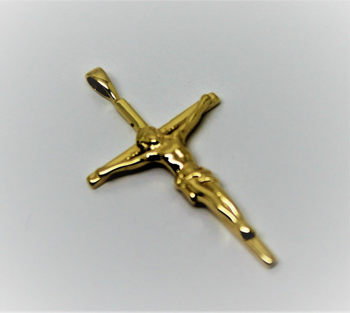 Genuine 9ct Yellow or Rose or White Gold or Sterling Silver Crucifix Cross pendant