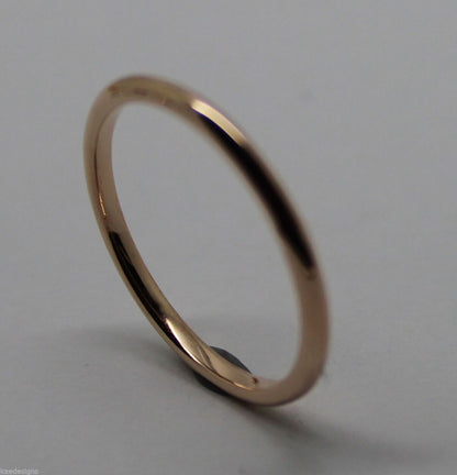 New Genuine Solid 9ct 9k White Or Rose Or Yellow Gold 1.5mm Wedding Band Ring