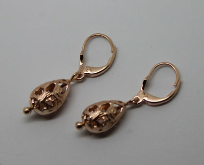 Genuine 9ct Yellow, Rose or White Gold Teardrop Earrings Continental Clip Hooks