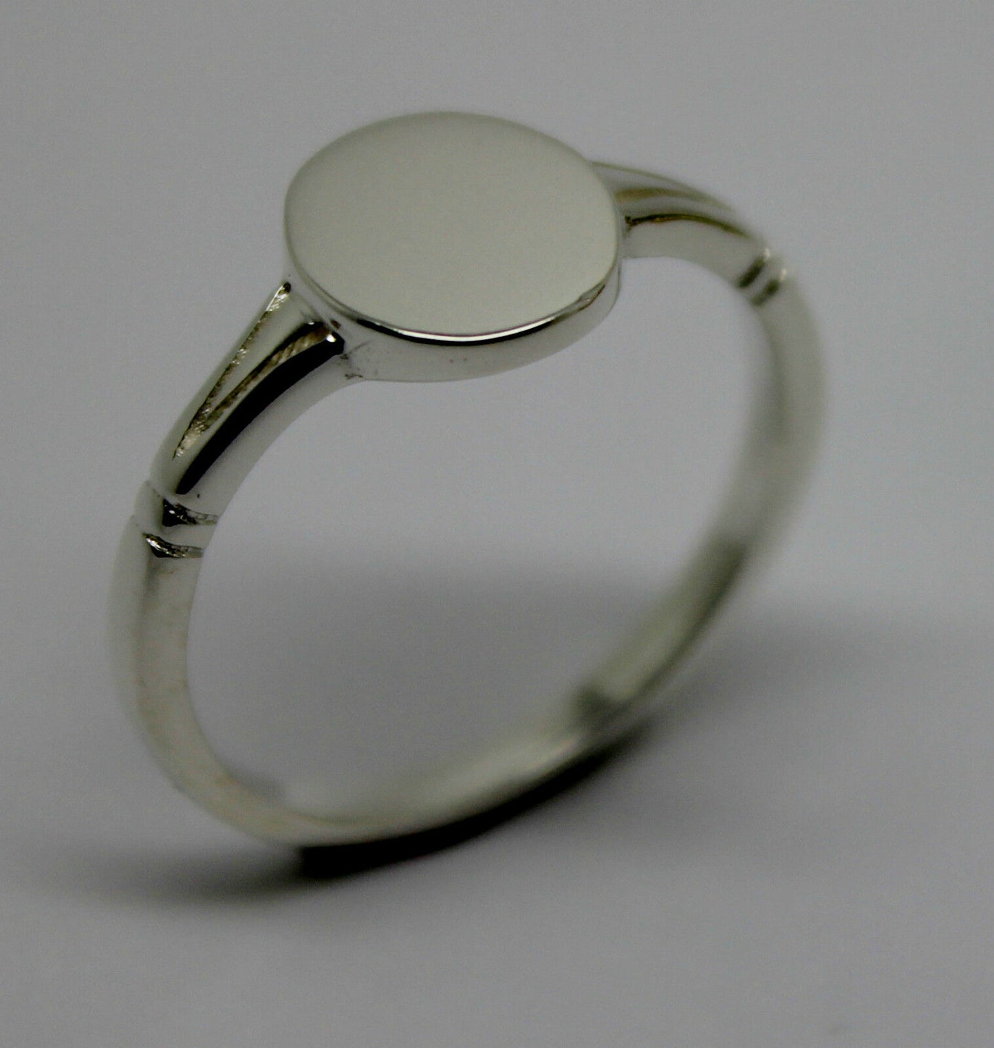 Kaedesigns New Size R Solid Sterling Silver 925 Oval Signet Ring