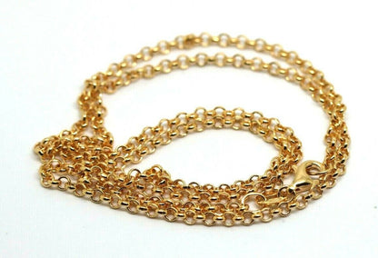 Genuine 9ct Yellow Gold Belcher Chain Necklace 50cm 5.6 grams