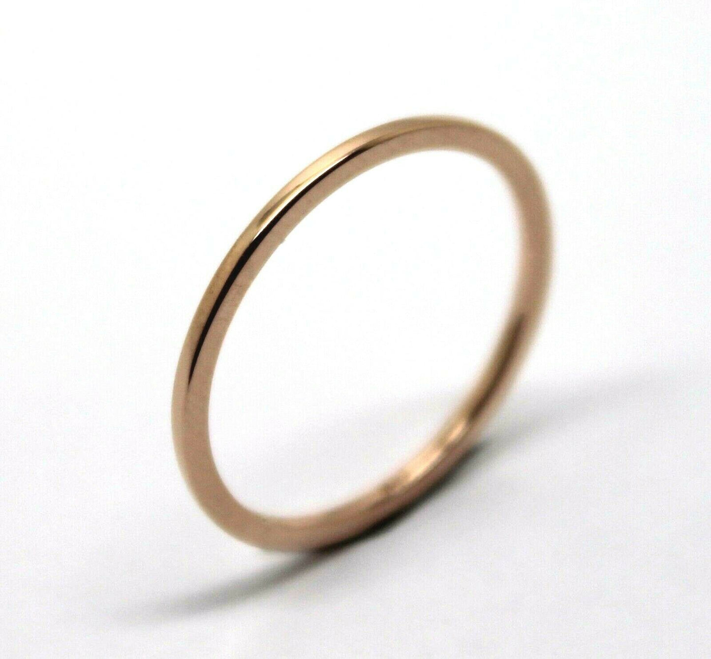 SIze N / 6.5 New 18ct 18k 750 Gold Solid Yellow, Rose or White Gold 1mm Thin Wedding Band Ring