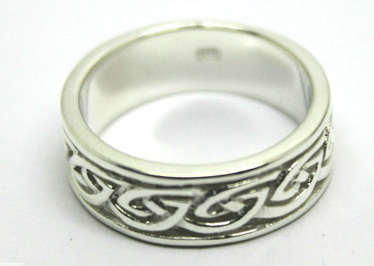 Size N New Genuine Sterling Silver Solid Celtic Weave Ring