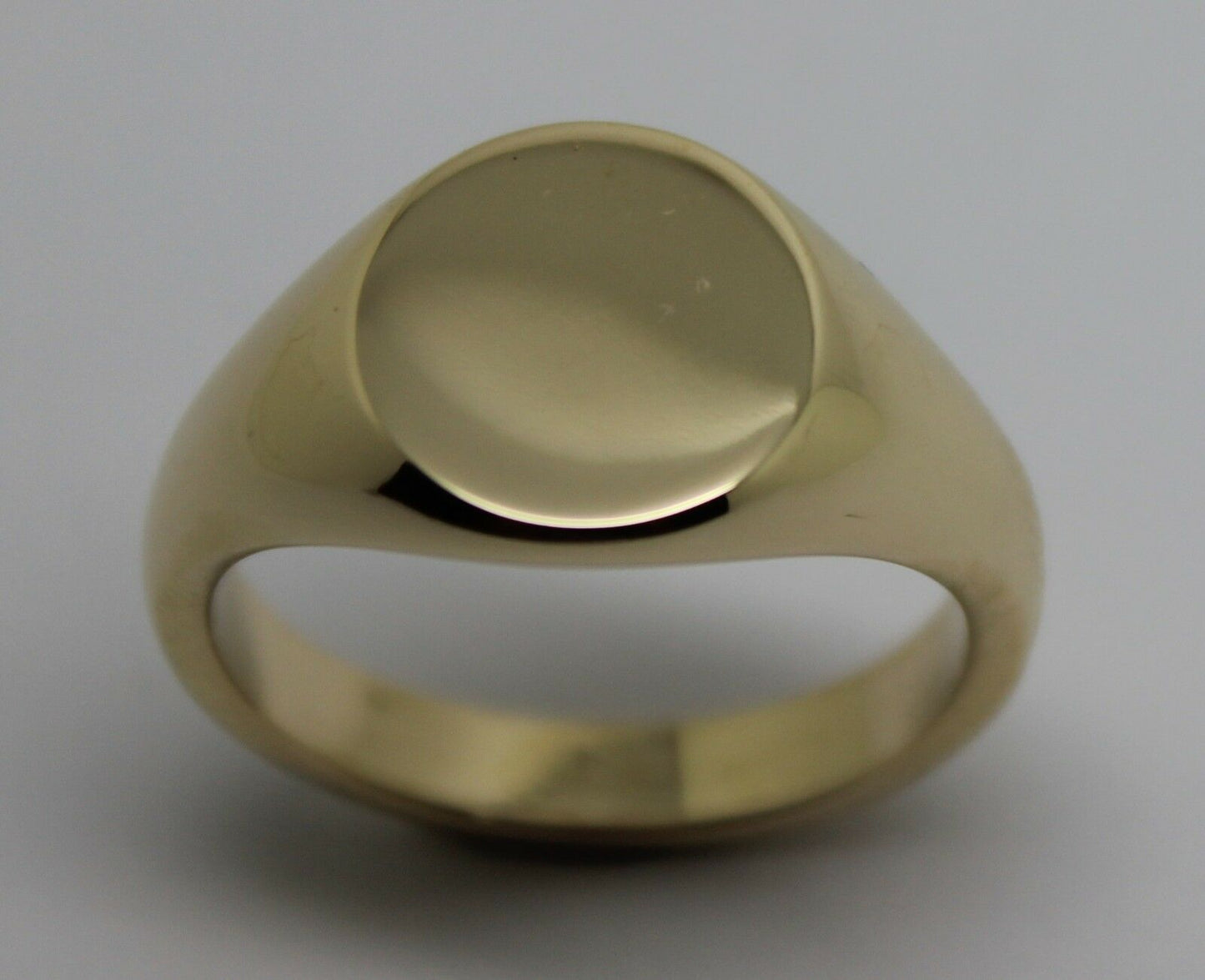 Genuine Heavy 375 Solid 9ct White Or Rose Or Yellow Gold Oval Signet Ring Size N to X