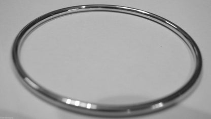 Kaedesigns New 9ct Yellow, Rose, or White gold 3mm wide Hollow GOLF bangle 70mm diameter