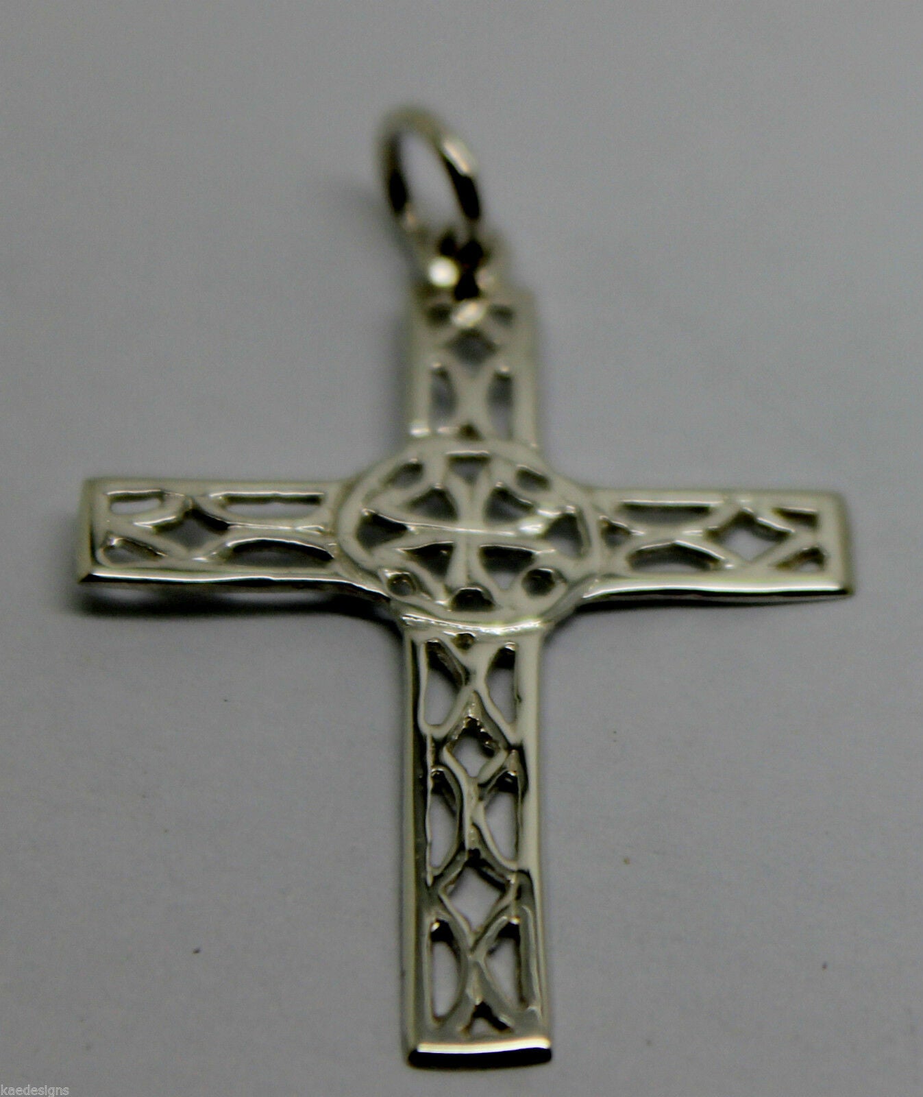 Kaedesigns Genuine Sterling Silver 925 Delicate Filigree Celtic Cross Pendant