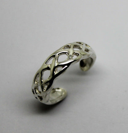 Kaedesigns New Genuine New Sterling Silver 925 Celtic Weave Toe Ring