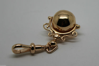 Kaedesigns, New 9ct 9k 375 Gold Yellow, Rose Or White Gold Swivel Euro Ball Spinner Pendant