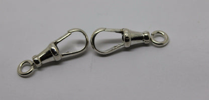 Kaedesigns  Large 2 X  Sterling Silver Albert Swivel Clasp 25mm