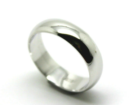 Genuine Solid Sterling Silver 925 5mm Half-Round Band Ring Sizes I to Z