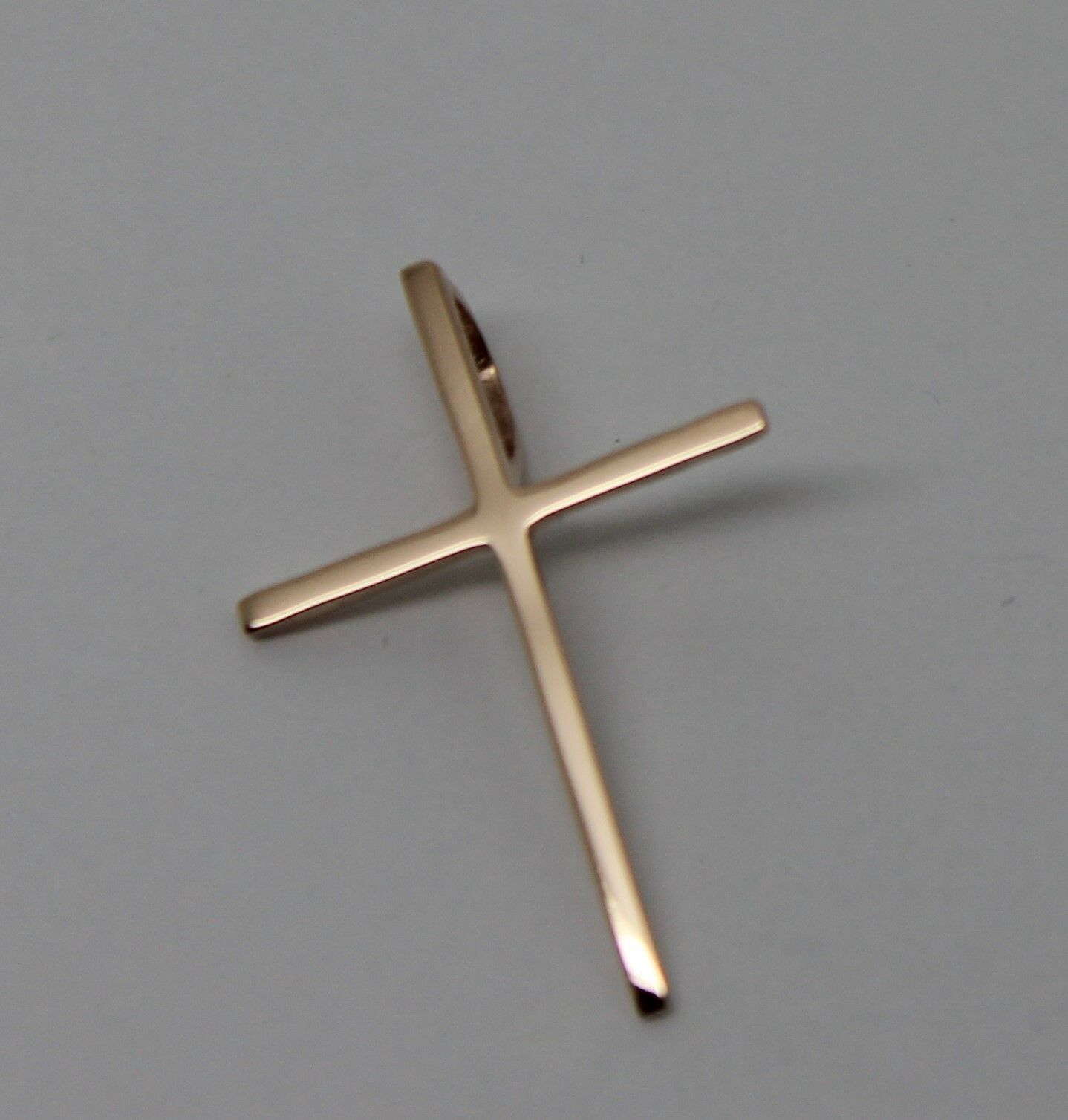 Kaedesigns Genuine Solid Delicate 9ct 9K Yellow, Rose Or White Gold Thin Plain Cross Pendant