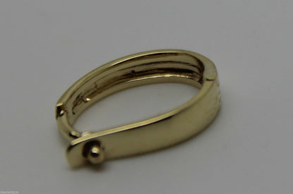 Kaedesigns Genuine 9ct Yellow gold Plain 13mm Large Size Enhancer Bail Clasp