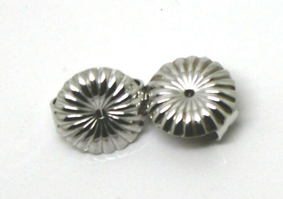 Sterling Silver 925 Flower Earring BUTTERFLY BACKS 5.5mm or 9mm