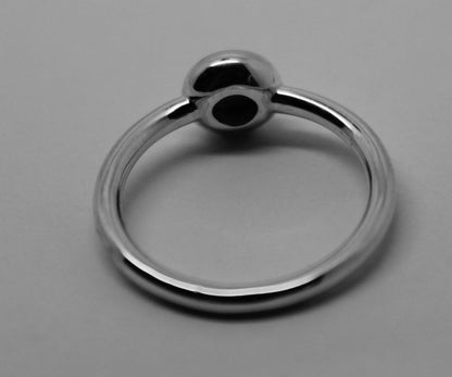 Kaedesigns New Solid Genuine 925 Sterling Silver 4mm Half Ball Ring