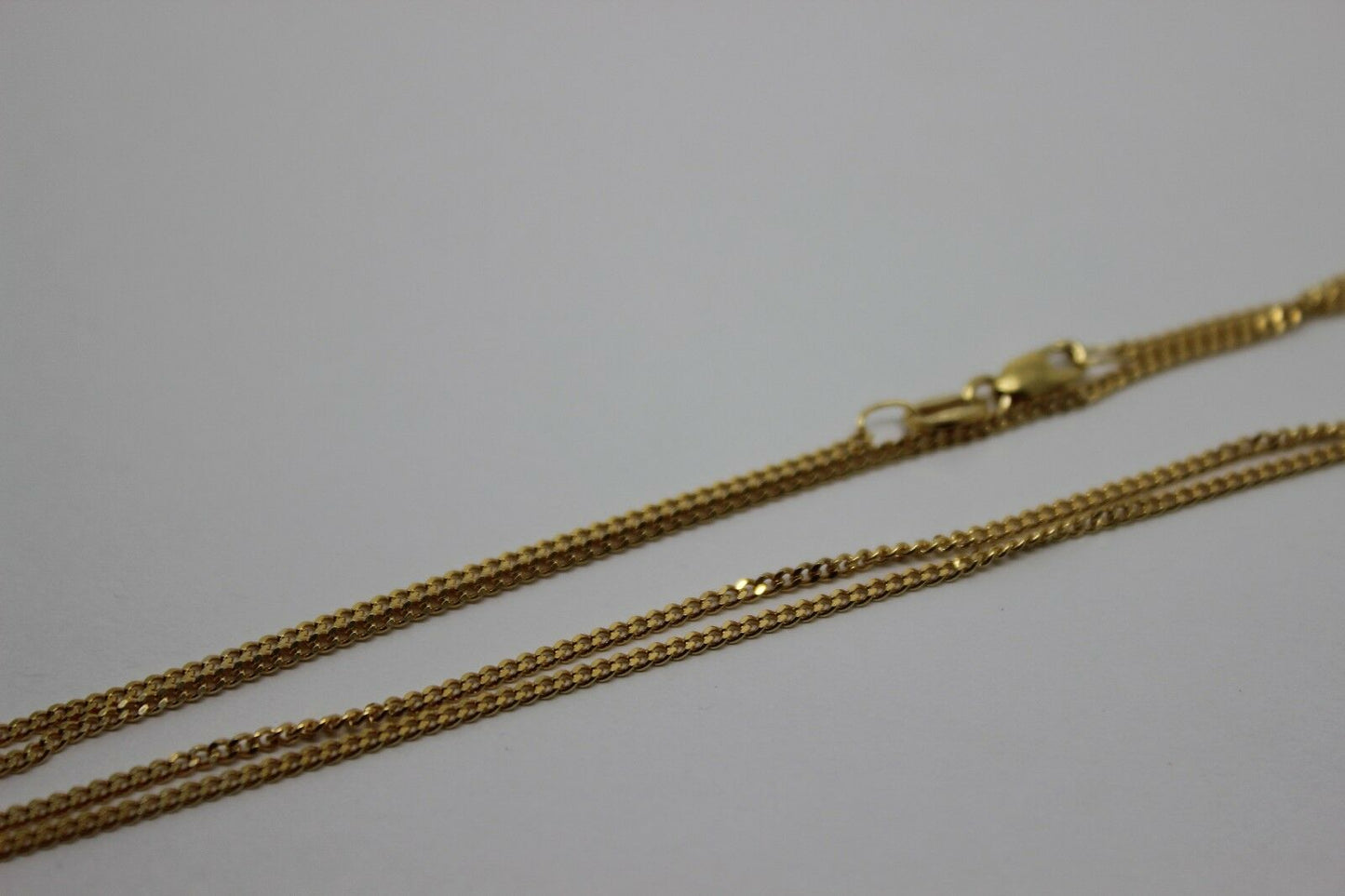 Genuine 9ct Yellow Gold Kerb Curb Chain Necklace 50cm 4.1 grams