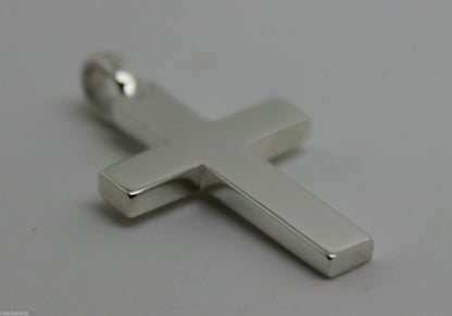 Kaedesigns Full Solid New Sterling Silver 925 Plain Cross Pendant