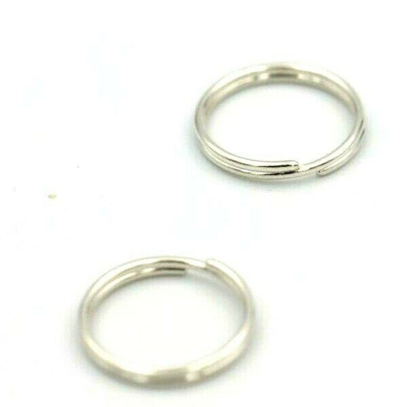 Genuine New Sterling Silver Split Ring Round 12mm or 24mm Size *Free post