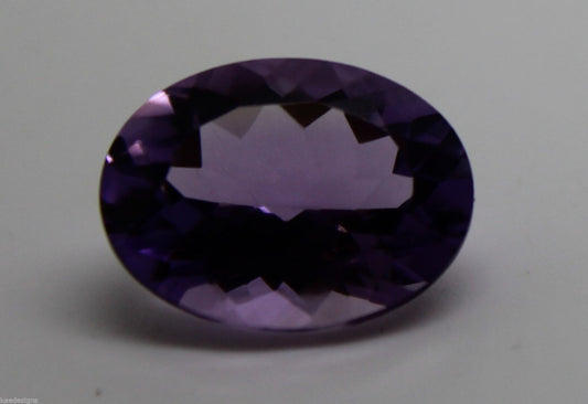 Genuine 16mm x12mm Amethyst Oval (1 pc) Loose Gemstone 8.18ct