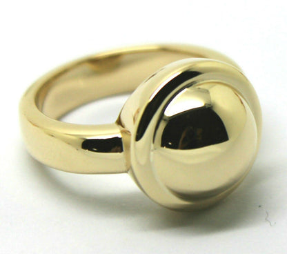 Size N1/2 Genuine Solid 9ct Yellow Gold Heavy Half Ball Ring