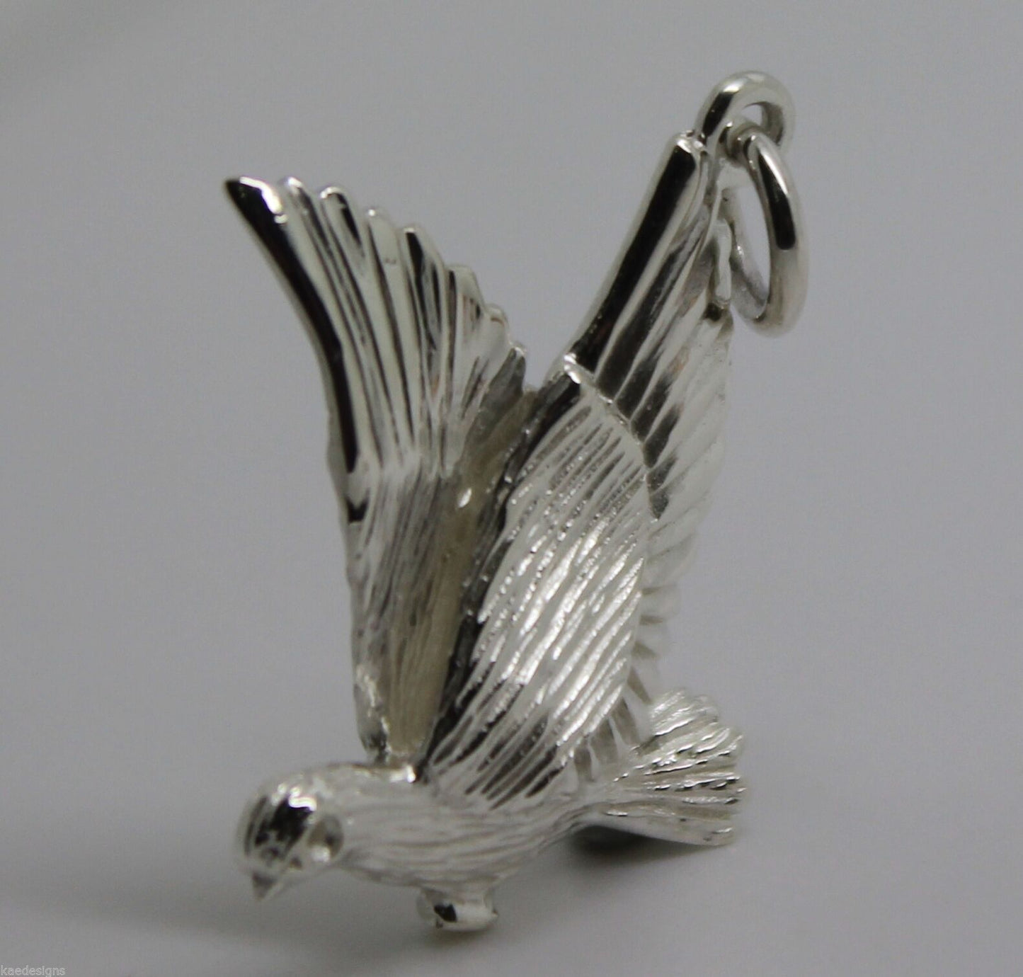 Kaedesigns New Sterling Silver Solid Dove Bird Pendant Or Charm