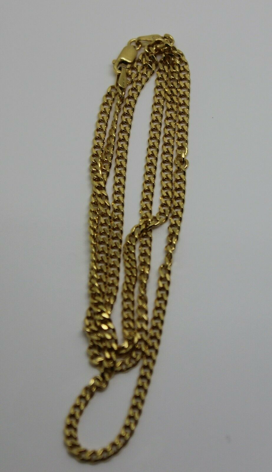 Genuine 9ct Yellow Gold Kerb Curb Chain Necklace 55cm 7.84gms