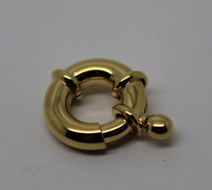 Kaedesigns Small 11mm 9ct 375 Yellow or Rose Gold Bolt Ring Clasp