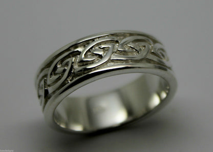 Size N New Genuine Sterling Silver Solid Celtic Weave Ring