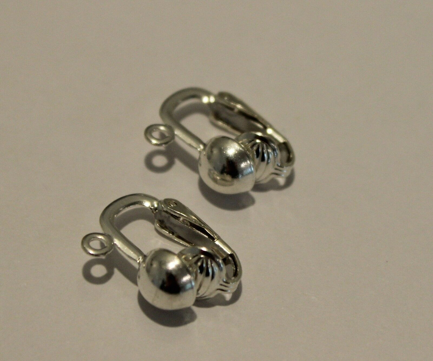 Sterling Silver 6mm Half Ball Clip On's Continental Clip Hooks