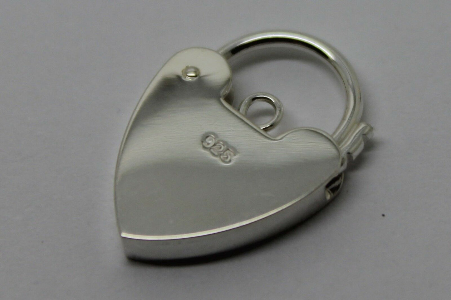 Genuine 15mm Sterling Silver 925 Engraved Heart Padlock Locket