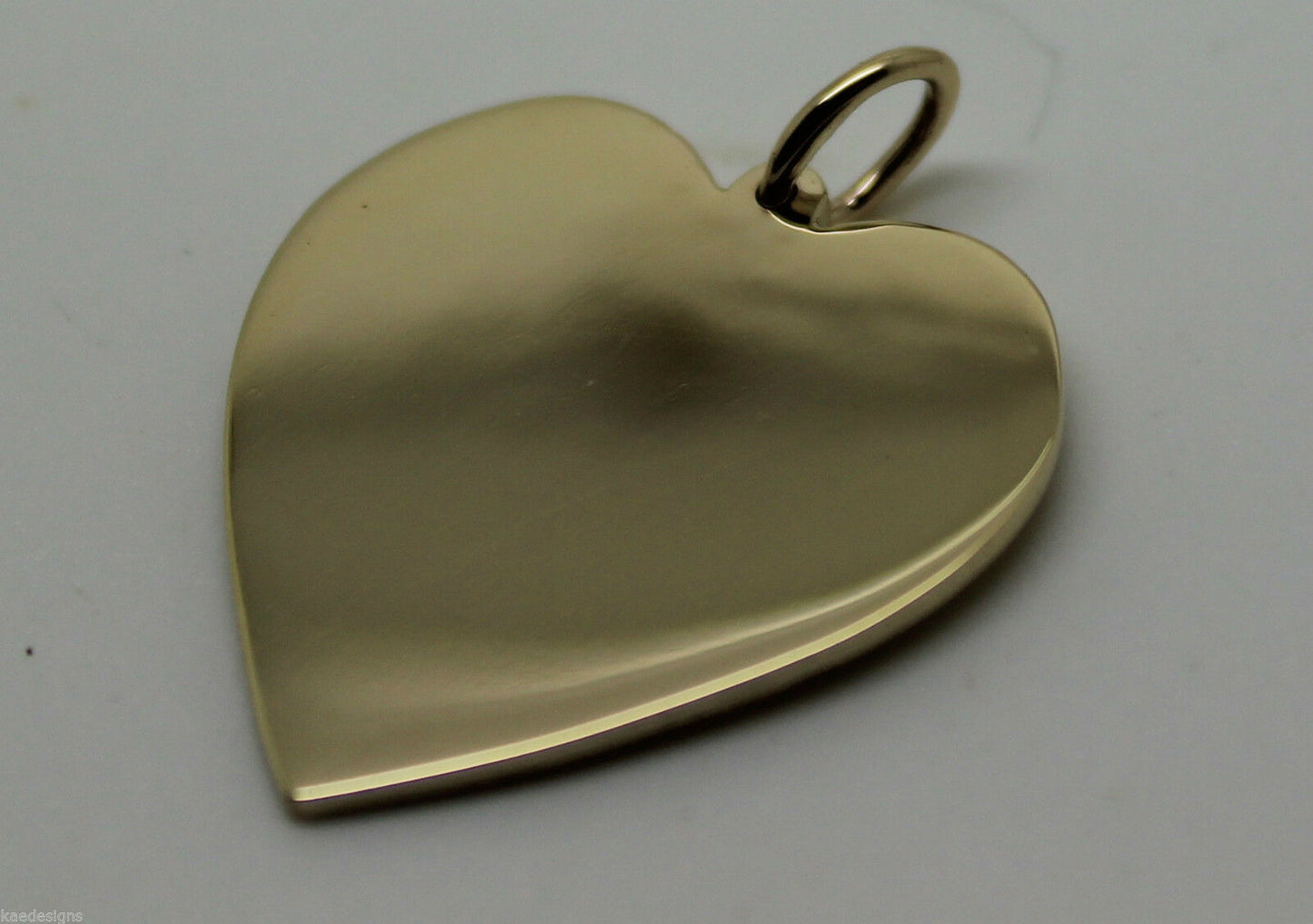 New Genuine 375 9ct Yellow Or Rose Or White Gold Large Heart Shield Pendant