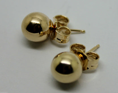 New Kaedesigns Genuine 14ct Solid Yellow Gold 5mm Stud Ball Earrings