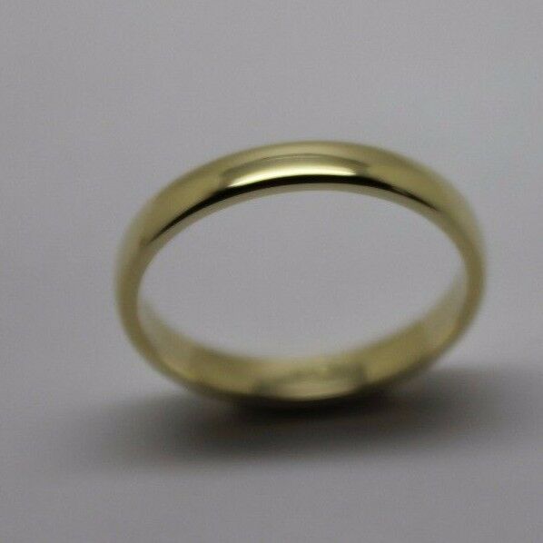 3mm Wide 9ct,14ct Or 18ct Yellow, Rose, White Gold Wedding Band Ring Sizes M,N,O