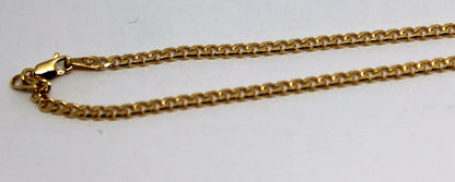 Genuine 9ct Solid Yellow Gold 25cm Kerb Curb Anklet Belcher