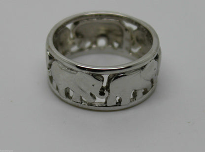 Kaedesigns, New Solid Sterling Silver 925 Wide Elephant Ring Sizes To Choose