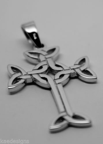 Genuine New Small 9ct Yellow Or Rose Or White Gold Celtic Cross Pendant