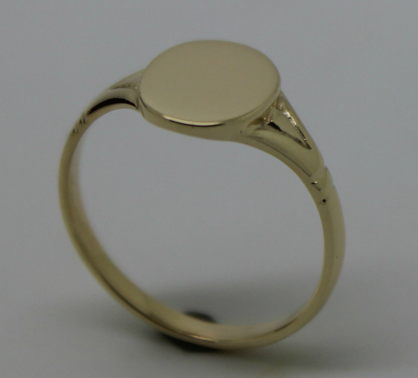 Kaedesigns New Genuine Size K1/2  Solid New 9ct Yellow, Rose or White Gold Oval Signet Ring