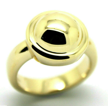 Size N1/2 Genuine Solid 9ct Yellow Gold Heavy Half Ball Ring