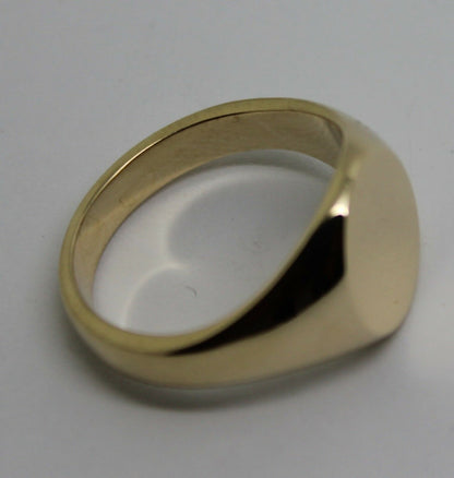 Genuine Heavy 375 Solid 9ct White Or Rose Or Yellow Gold Oval Signet Ring Size N to X