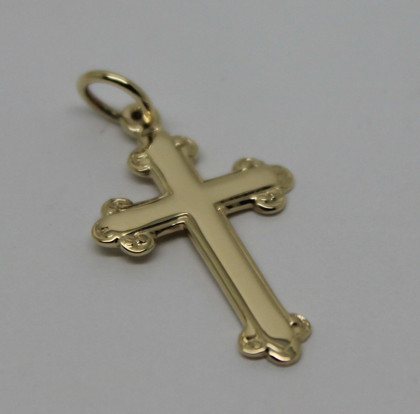 Kaedesigns, New Genuine New 375 9ct Yellow or Rose or White Gold Cross Pendant