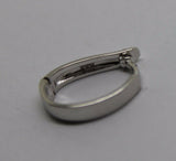Genuine New Sterling Silver Plain Enhancer Bail Clasp size 13mm x 9mm
