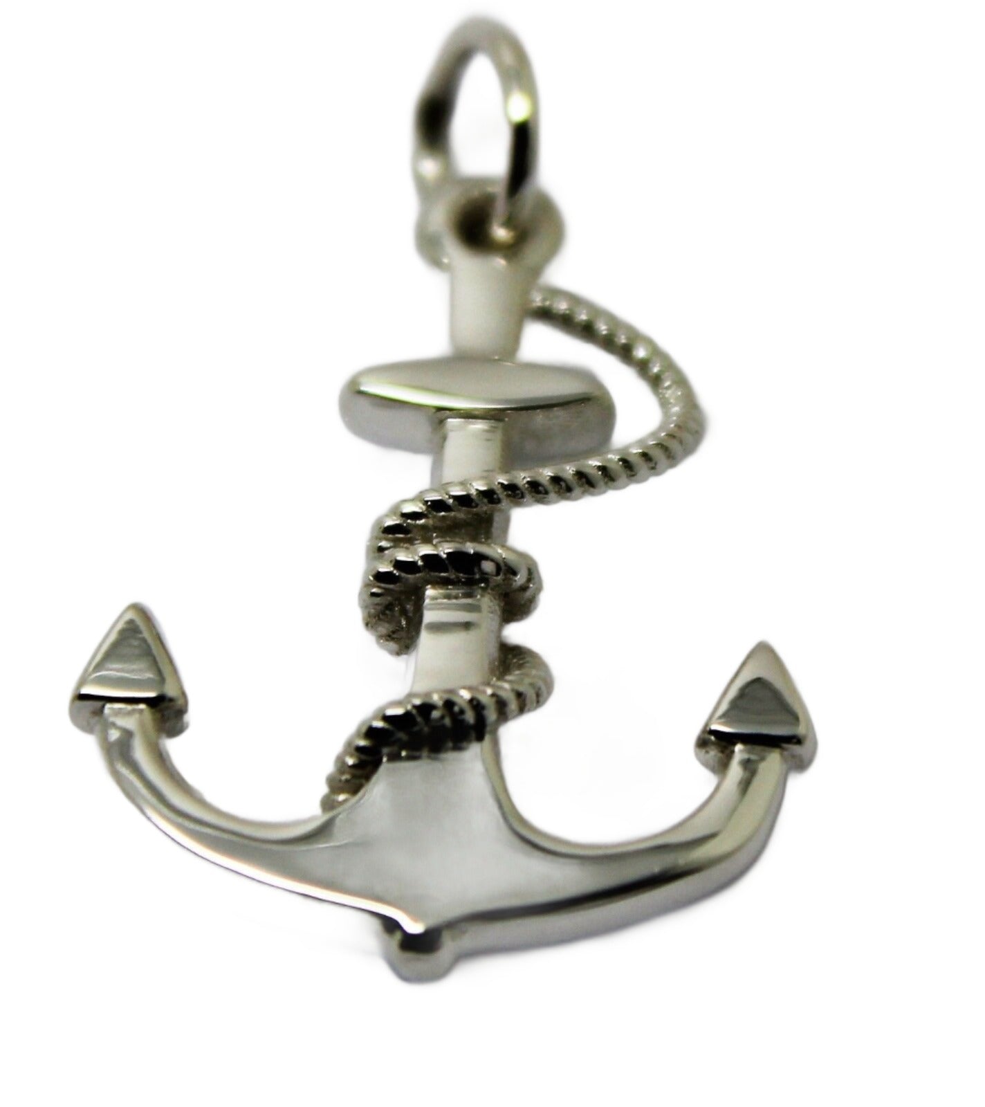 Kaedesigns New Large Sterling Silver Solid Anchor Boat Pendant / Charm